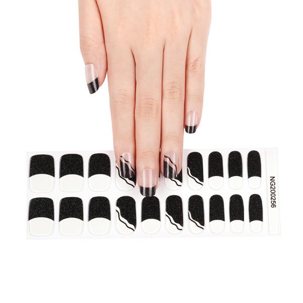 New design gel nail wraps New design Gel nail stickers with UV lamp