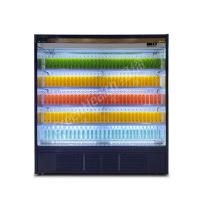 Quatre étagères et cinq affichage LED Multideck Display Chiller avec rideau de nuit