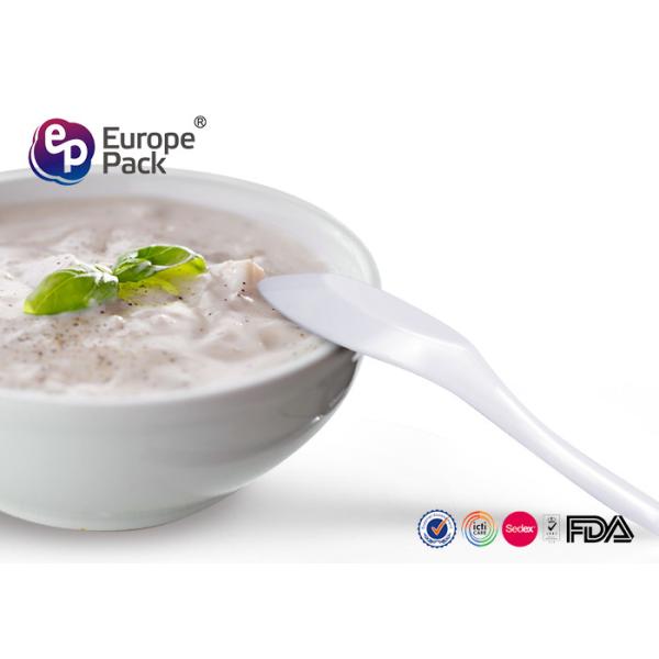 Transparent Plastic Ice Cream Spoons With FDA / LFGB Certification