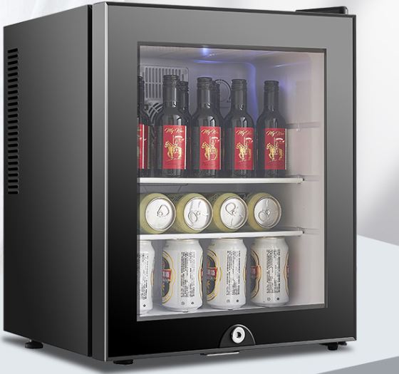 Black 55W 40L Home Mini Fridges 220V 1.4 Cubic Feet