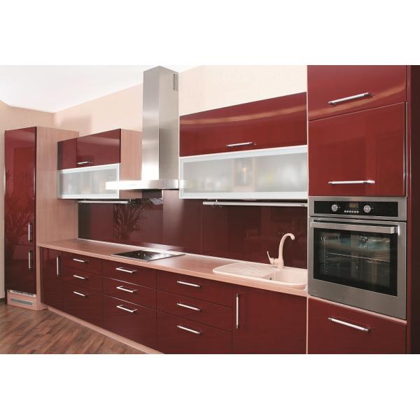 Red Solid Color Pvc Decorative Foil High Glossy For Wrapping Interior Furniture