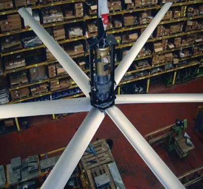 fã de teto industrial do diâmetro 24foot de 7m grande, exaustor refrigerando do teto do porto do ar