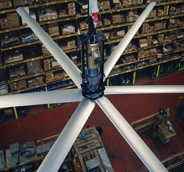 da ventilação grande do ar 24feet de 7m gaint industrial do armazém 220Volt Filipinas do fã de teto de baixo nível de ruído