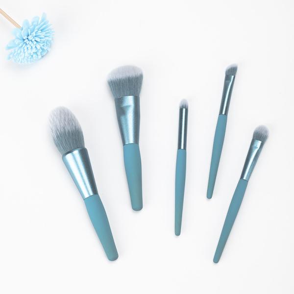 Matte PBT Hair 5pcs Makeup Brush Set Mini Travel Makeup Brush Set
