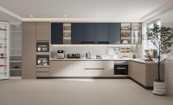 Cuisine Complète Meubles Modernes Modulaires en Mélamine avec Tiroir Caché