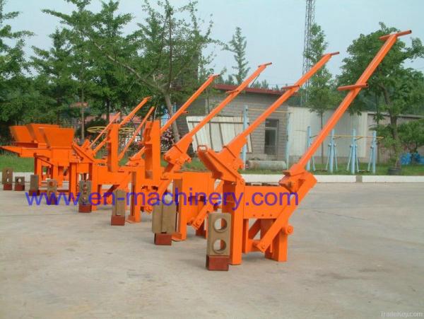 China Supplier Manual Compressed Earth Brick Machinery Machine 1-40 For Construction Machinery