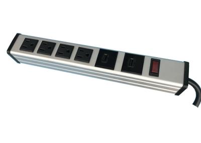 As tomadas múltiplas põem a barra com porta usb para a casa/escritório, soquetes bondes da extensão