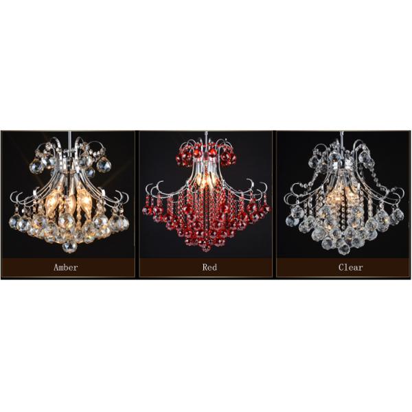 Small metal chandelier with K9 crystal for indoor home lighting fixtures (WH-MI-70)