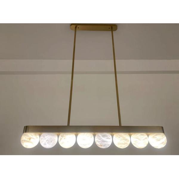 роскошный дом испанский алабастр люстра гостиная латунь круглый мраморный шар столовая спальня освещение