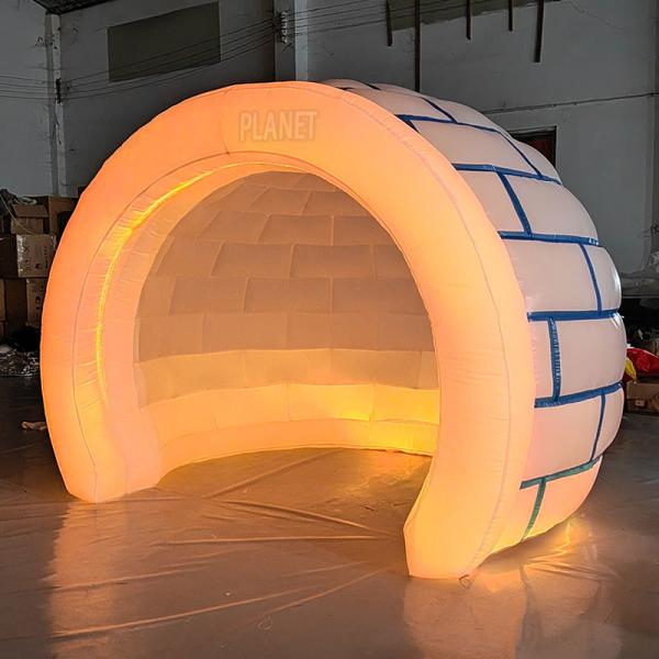 Надувная детская палатка Иглу Иглу купол палатка кемпинг палатка с светодиодным освещением