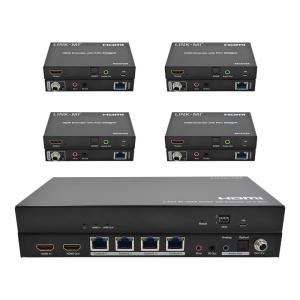 1x4 4K Wireless HDMI Splitter Extender Support 60m 4K@60Hz AV Splitter Over RJ45