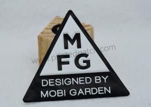 Triangle Embossed TPU Clothing Labels Heat Press Iron On Patches