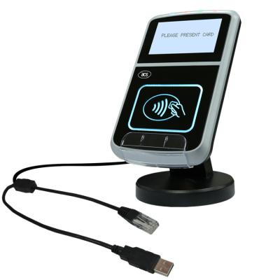 RS232 lecteur ACR123S de NFC de l'interface RFID avec le poids de l'affichage à cristaux liquides 506g
