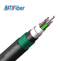 Gyta53 cor subaquática blindada do preto da contagem da fibra dos núcleos do cabo de fibra ótica 2-288