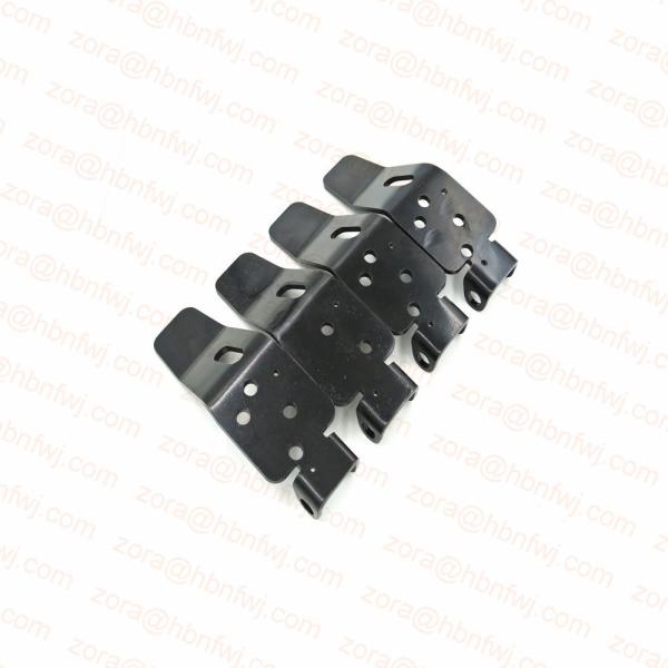 Customized Stainless Steel Corner Bracket with Black Powder Coated Triangle Structure