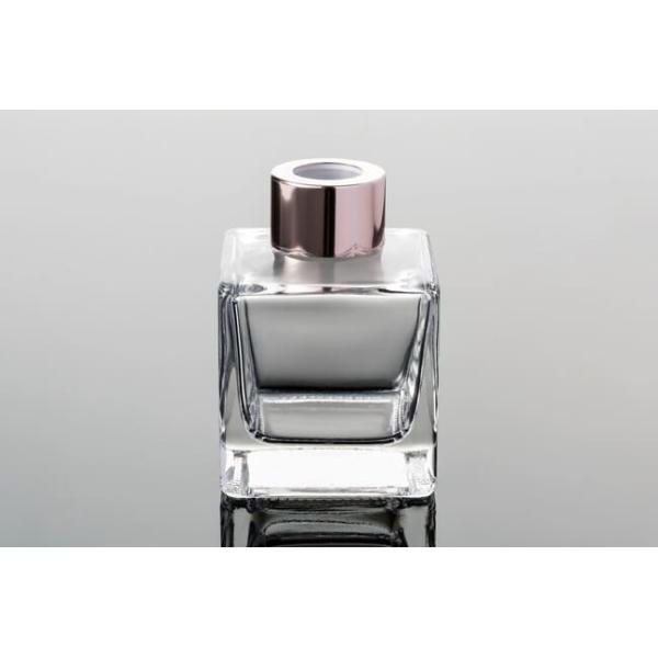 Square Perfume Reed Diffuser Glass Bottles 100ML Machine Blown