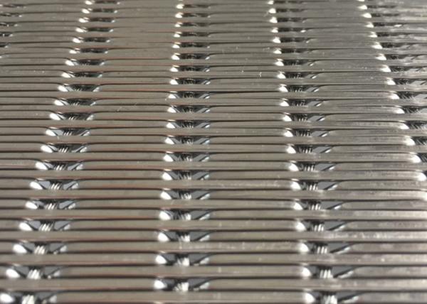 Panneaux de mur intérieur sertis par replis d'ascenseur d'OEM de Mesh Fabric de métal flexible de 9mm 2m