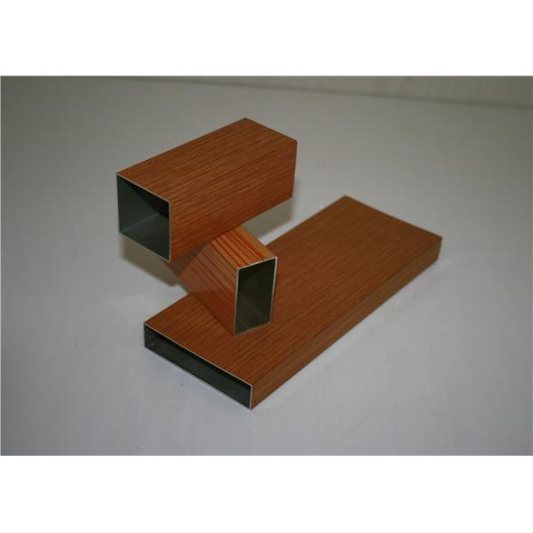 Windows Door Frame 1.4mm 6063 T5 Wood Grain Finish Aluminium Profiles