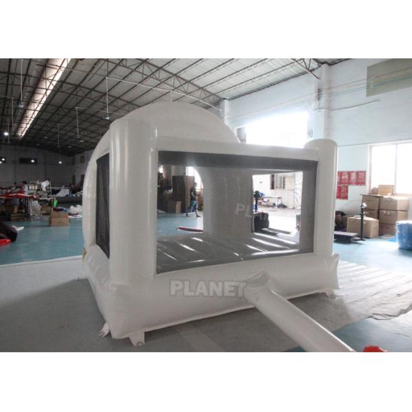 Outdoor Home Backyard Pastel Color Bounce Castle Inflatable Rainbow Bouncer White Bounce House For Kids