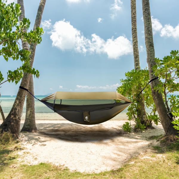 W140cm multifunction Portable Hammock With Mosquito Net