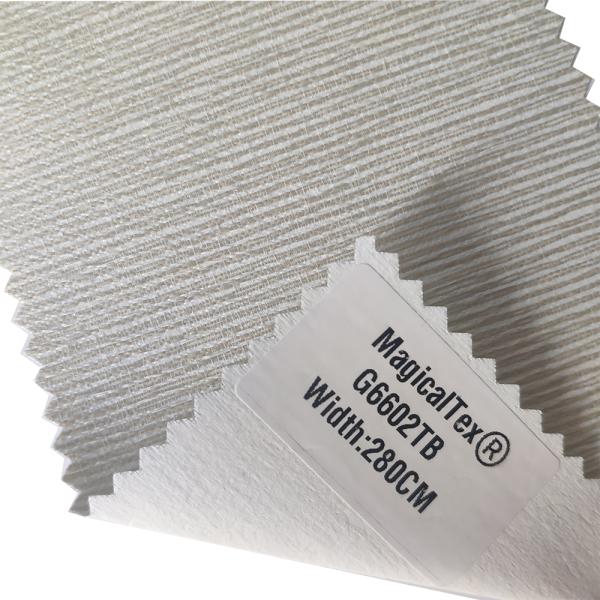 340gsm Fireproof Blackout Roller Blinds Fabric White Coating