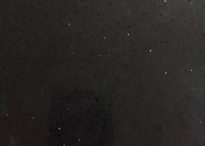 Black Engineered Quartz Stone Anti Faded Brushed Finished 6.5 Mohz Hardness