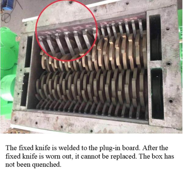 Two shaft shredder for plastic drums, waste tyre, waste films