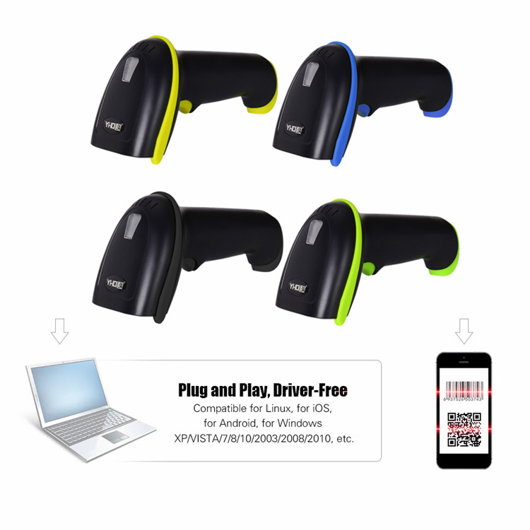 читатель кода USB YHD-5700DW QR блока развертки штрихкода 2D матрицы данных PDF417 беспроводной