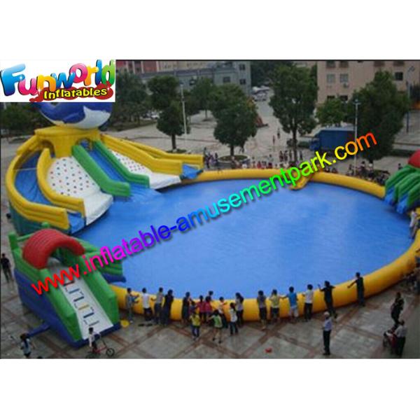 CE 0.9mm Pvc Tarpualin Inflatable Water Toys / Inflatable Aqua Sport For Funny