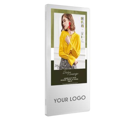 DC12V Wall Mounted Digital Signage 16.7M Elevator Advertising Screens 1366*768