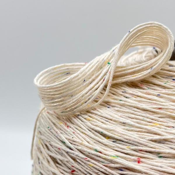 98% Cotton 2% Colored Dot Polyester Mix Color Cotton Yarn Variegated For Diy Toys