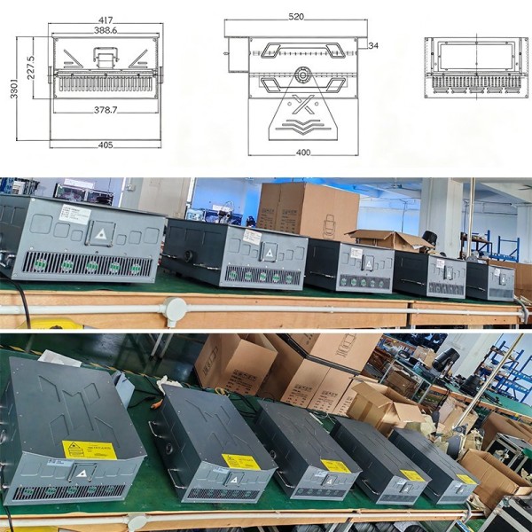 30W Full-Color Animation Laser Projection Lighting System