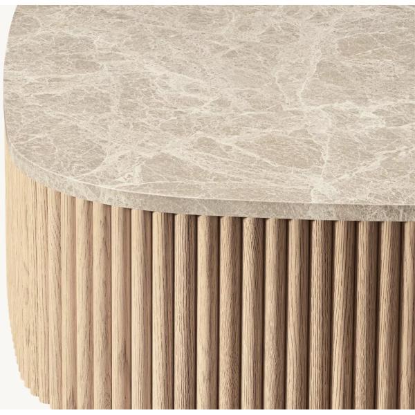 Meubles de table basse rectangulaire de taille personnalisable pour salon moderne