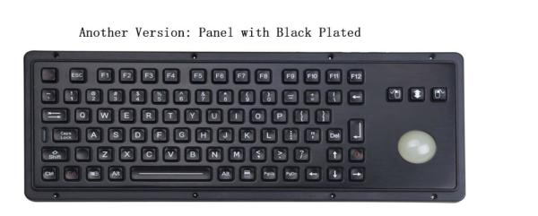 Teclado industrial do metal com a montagem robusta do painel IP65 do Trackball retroiluminado