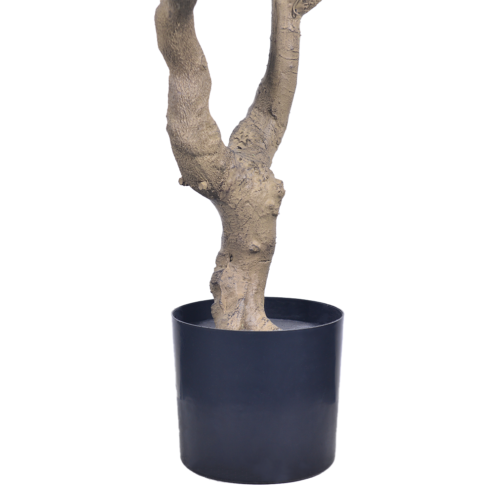 Large Artificial Olive Tree with Real Wood Trunk - 7FT & 8FT Sizes for Hotel Lobby & Luxury Villa Entrance Decor
