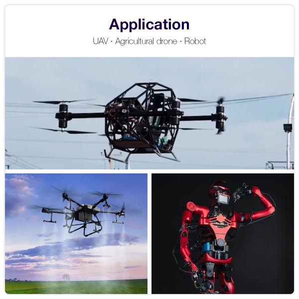 Lightweight 8318 13.5KG VTOL Drone Motor For Multi Rotor Drone Quacopter