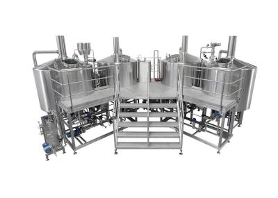 3500L Electric Heating 4 Vessel Brewhouse With Dimple Plate Jacket For Fermentation System