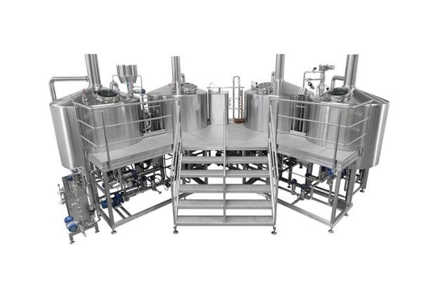 3500L Electric Heating 4 Vessel Brewhouse With Dimple Plate Jacket For Fermentation System