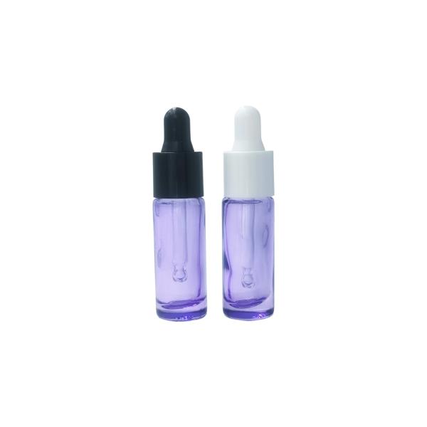 Flacon compte-gouttes rond pour crème contour des yeux de 10 ml respectueux de l'environnement - Flacon d'huile d'essence échantillon pour le soin des yeux avec logo personnalisé