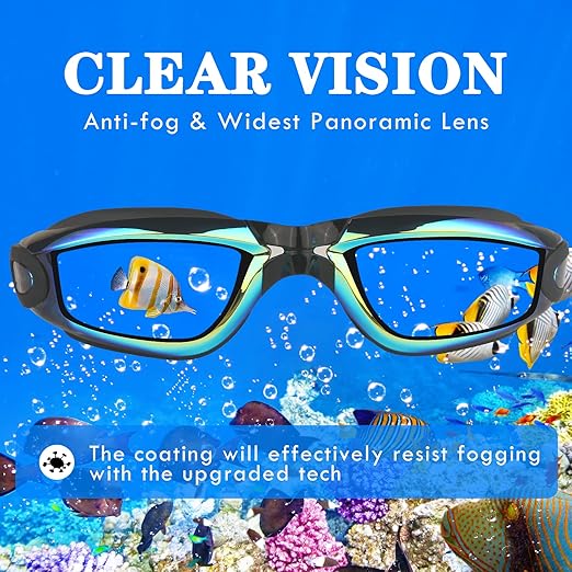 PC Electroplated Swimming Goggles Adult Swimming Glasses Men Luxury Brand
