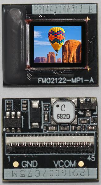 1024×768 Affichage micro OLED 0,39 pouce Vertical RGB Stripe Microdisplay pour les drones VR AR
