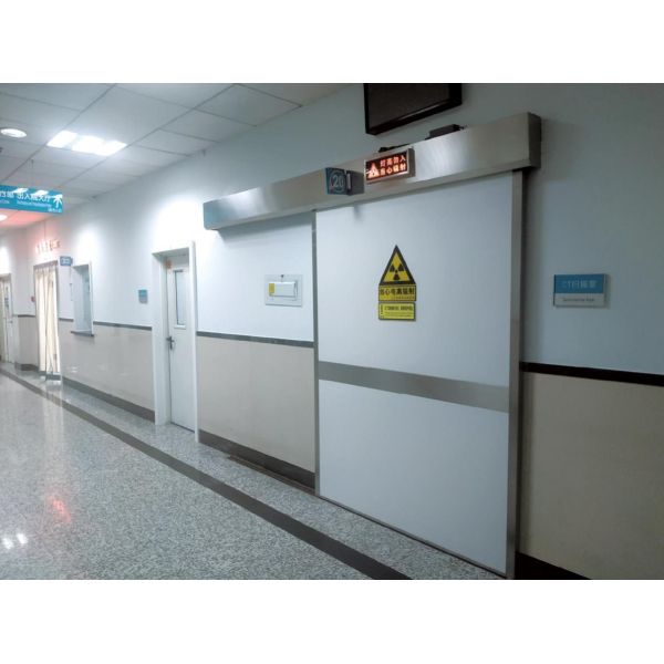 Modern Polymer Steel Frame Auto Medical Door Soundproof For OR Installations