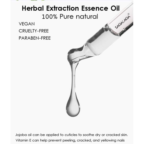 Private Label Organic Jojoba Scented Cuticle Oil 20Ml Natural Revitalizing Mango Nail Oil for Nourishing and Moisturizing