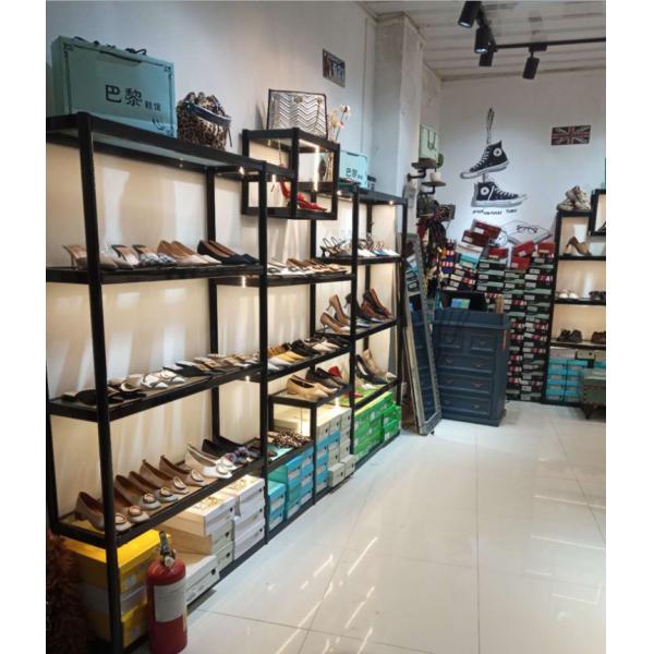 Modern Metal Shoe Store Display Shelves For Women's / Children' s Shoes