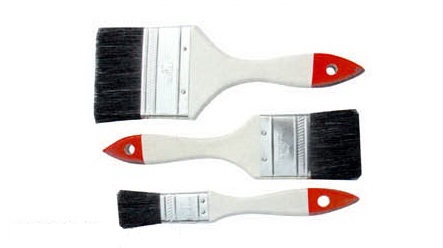 Pincel de cerdas naturais pretas 1 polegada 3 polegadas 4 polegadas escova de cerdas