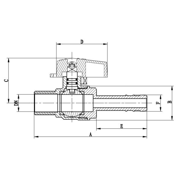 Male X Hose Connector PTFE Seal Brass Gas Valves