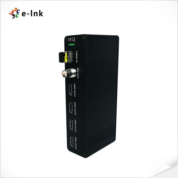 Convertisseur vidéo 3G-SDI sur fibre avec sortie SDI et sortie HDMI