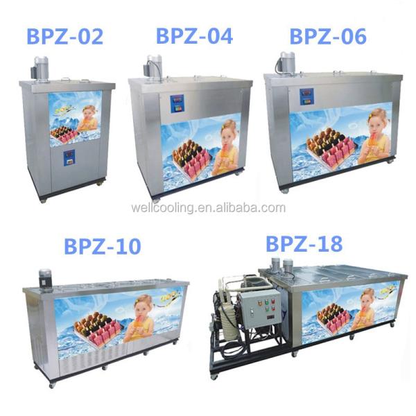 2.8kw Commercial Use 304 Stainless Steel Automatic Ice Cream Popsicle Machine