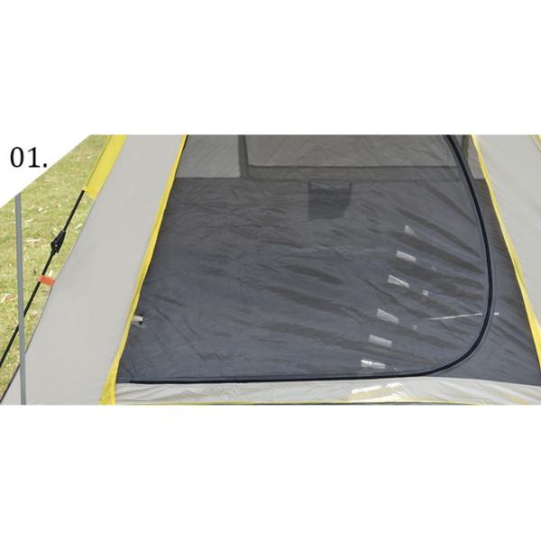 Кампинговые палатки на открытом воздухе Солнцезащитные и вентилируемые Автоматические стекловолокно рама 210D Полиэстер 240*240*140 см Зеленый современный дизайн