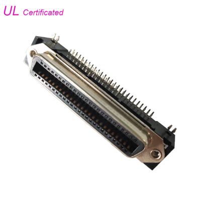 Ângulo direito fêmea 50 Centronics Pin Connector Champ Connector 25pairs do PWB de DDK